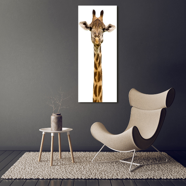 Foto auf leinwand vertikales Giraffe