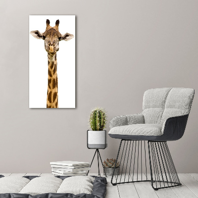 Foto auf leinwand vertikales Giraffe