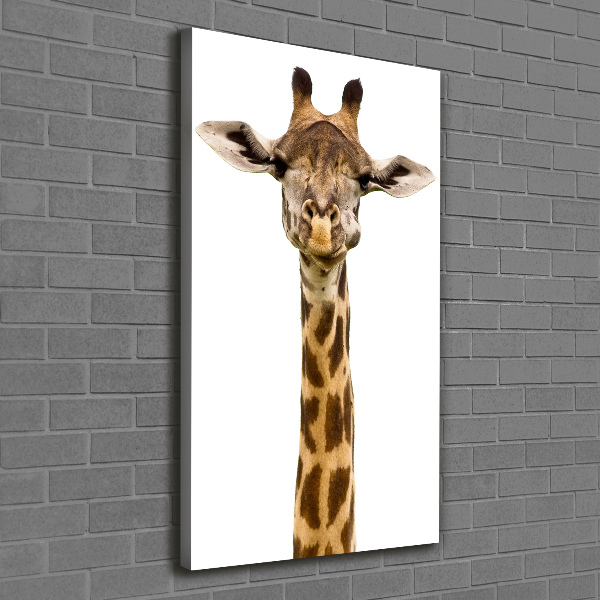 Foto auf leinwand vertikales Giraffe