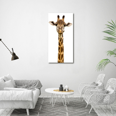 Foto auf leinwand vertikales Giraffe