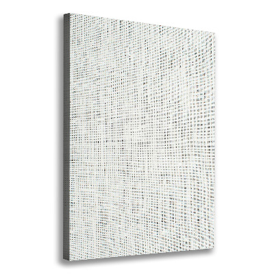 Wandbild vertikales Weißes Leinen