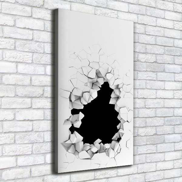 Foto leinwand vertikales Loch in der Wand