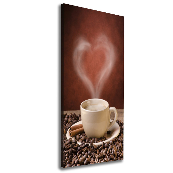 Foto leinwand vertikales Aromatischer Kaffee