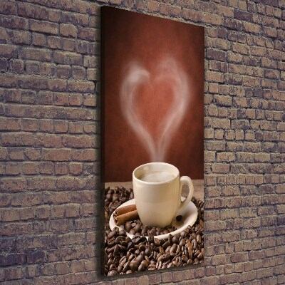 Foto leinwand vertikales Aromatischer Kaffee