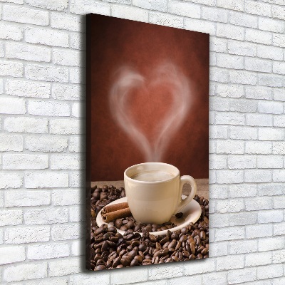 Foto leinwand vertikales Aromatischer Kaffee