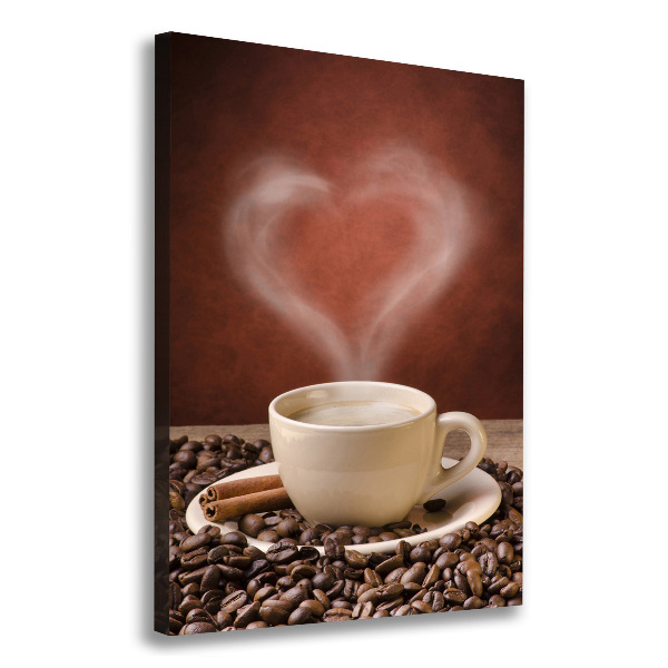 Foto leinwand vertikales Aromatischer Kaffee
