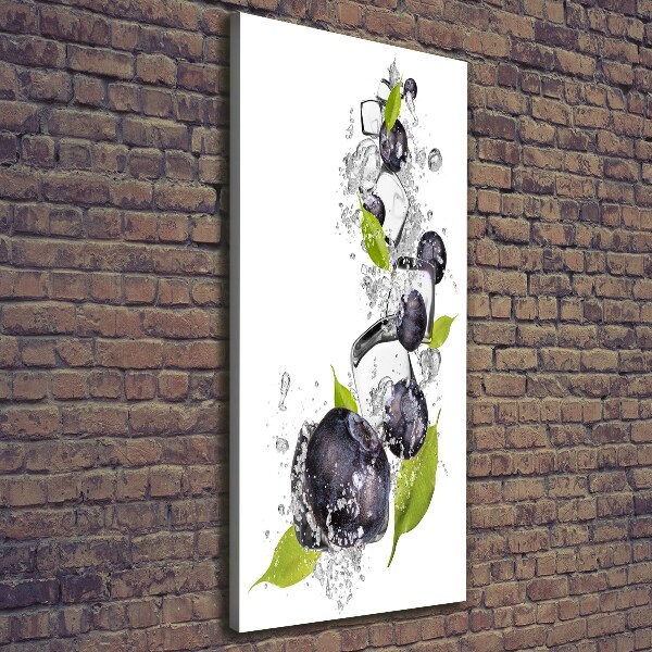 Foto auf leinwand vertikales Beeren und Eis