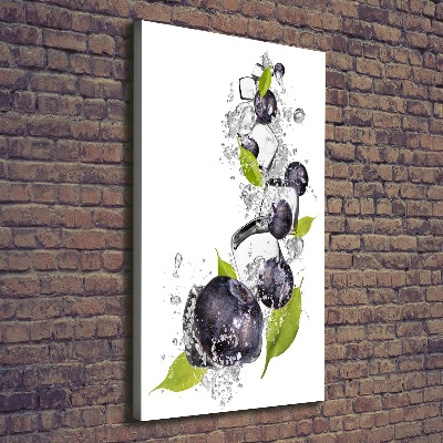 Foto auf leinwand vertikales Beeren und Eis