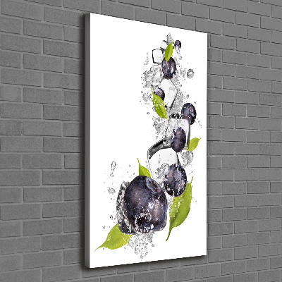 Foto auf leinwand vertikales Beeren und Eis