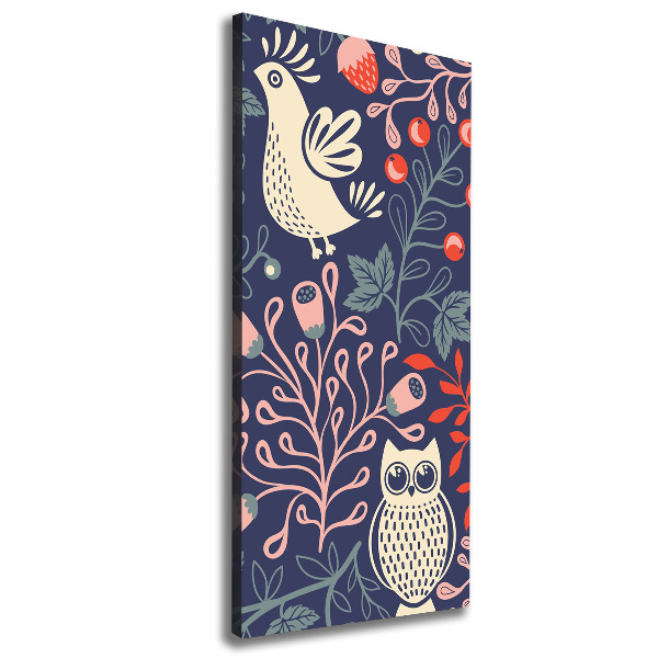 Foto auf leinwand vertikales Hahn, Henne, Eule