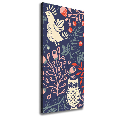 Foto auf leinwand vertikales Hahn, Henne, Eule