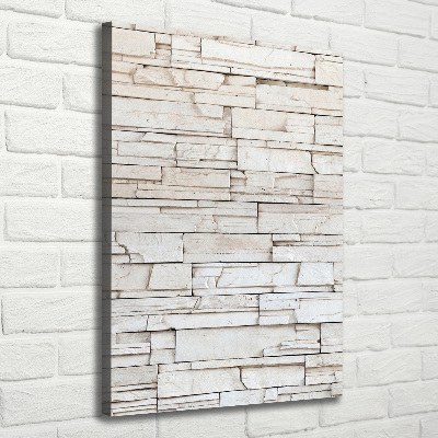 Foto auf leinwand vertikales Steinmauer