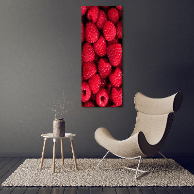 Wandbild vertikales Himbeeren