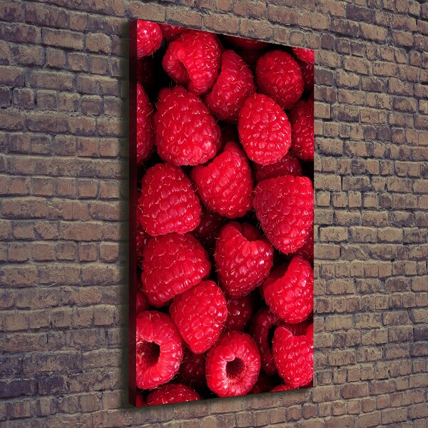 Wandbild vertikales Himbeeren