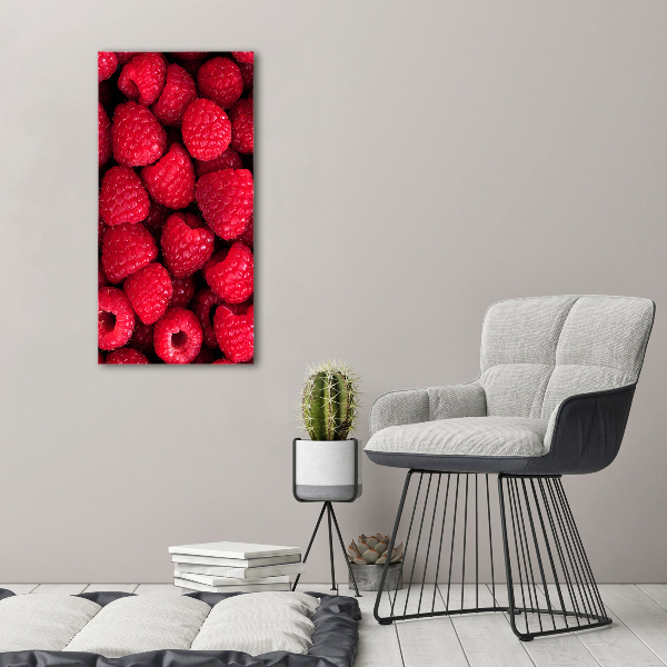 Wandbild vertikales Himbeeren
