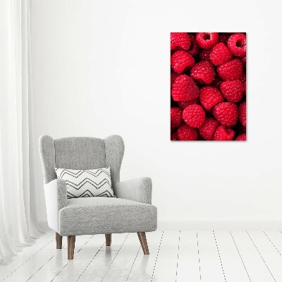 Wandbild vertikales Himbeeren
