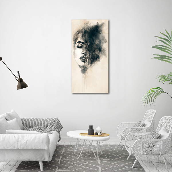 Foto leinwand vertikales Abstrakte Frau