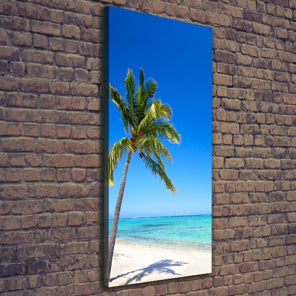 Foto leinwand vertikales Tropischer Strand
