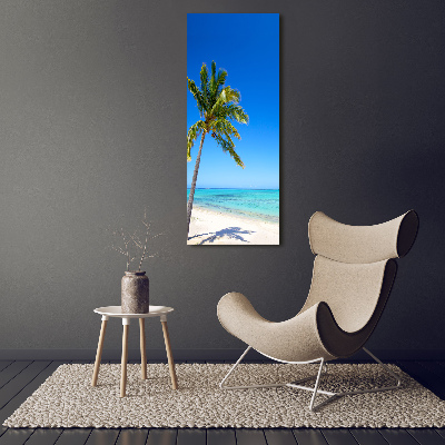 Foto leinwand vertikales Tropischer Strand