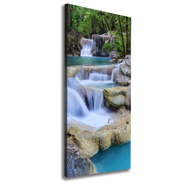 Wandbild vertikales Wasserfall Thailand