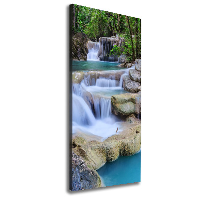 Wandbild vertikales Wasserfall Thailand