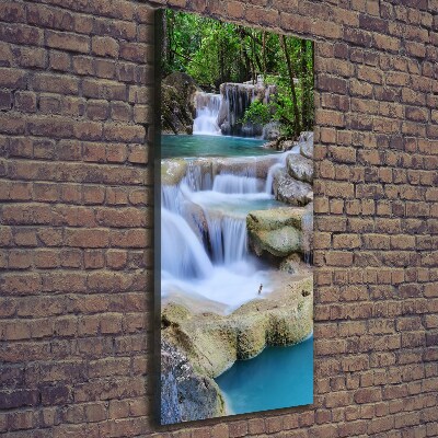Wandbild vertikales Wasserfall Thailand