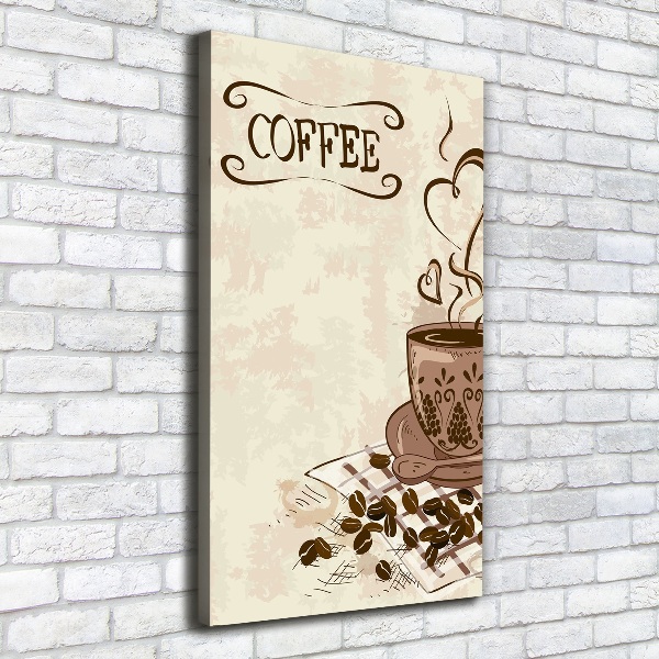 Wandbild vertikales Aromatischer Kaffee