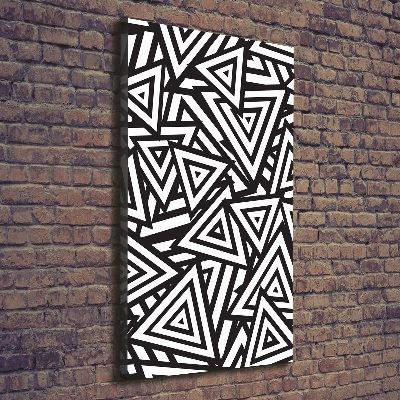Wandbild vertikales Dreieckshintergrund