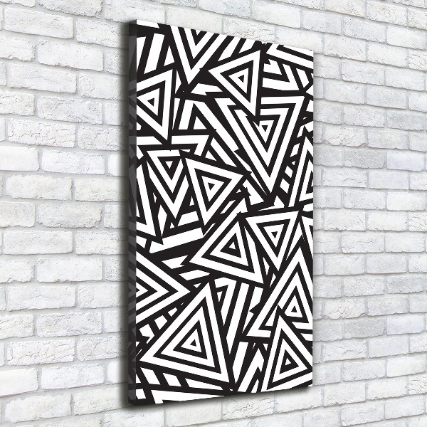 Wandbild vertikales Dreieckshintergrund