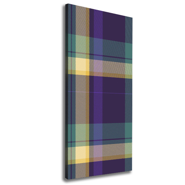 Foto auf leinwand vertikales Karierte Textur