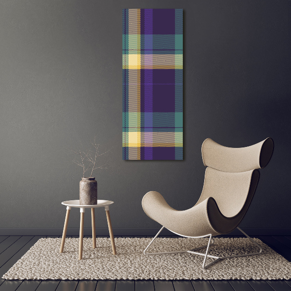 Foto auf leinwand vertikales Karierte Textur