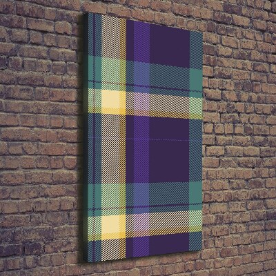 Foto auf leinwand vertikales Karierte Textur