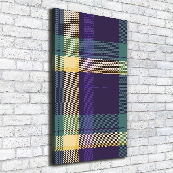 Foto auf leinwand vertikales Karierte Textur