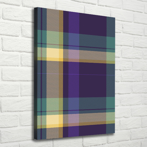 Foto auf leinwand vertikales Karierte Textur