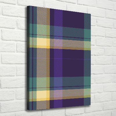 Foto auf leinwand vertikales Karierte Textur