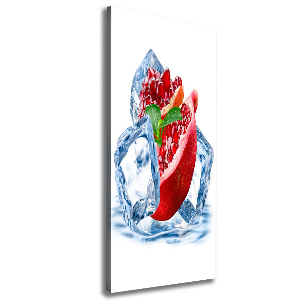 Wandbild vertikales Granatapfel und Eis