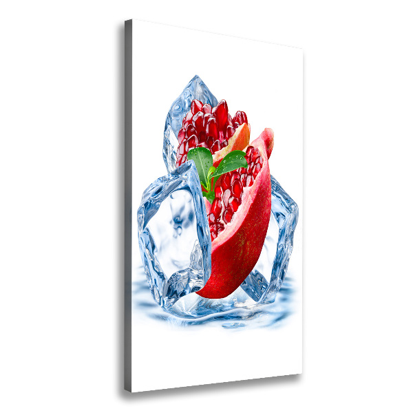 Wandbild vertikales Granatapfel und Eis