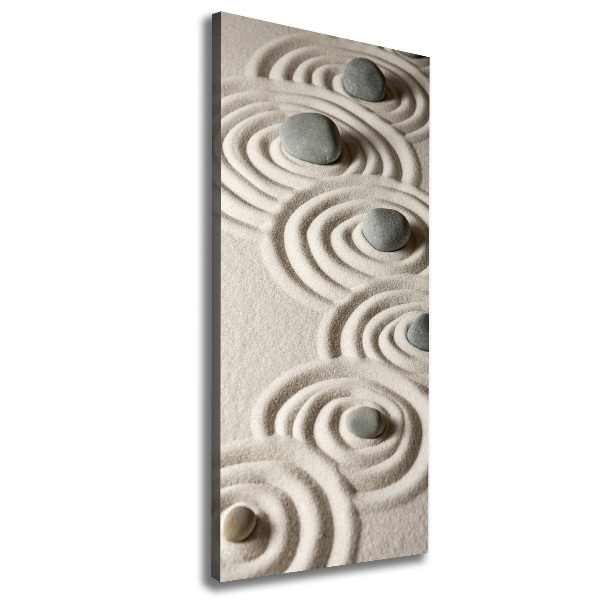 Foto auf leinwand vertikales Steine im Sand