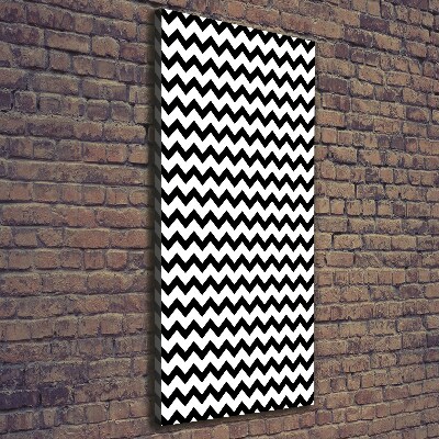 Foto auf leinwand vertikales Zickzacklinien