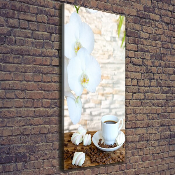 Foto auf leinwand vertikales Eine Tasse Kaffee