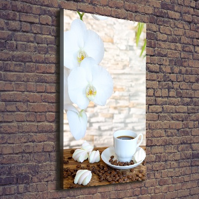 Foto auf leinwand vertikales Eine Tasse Kaffee