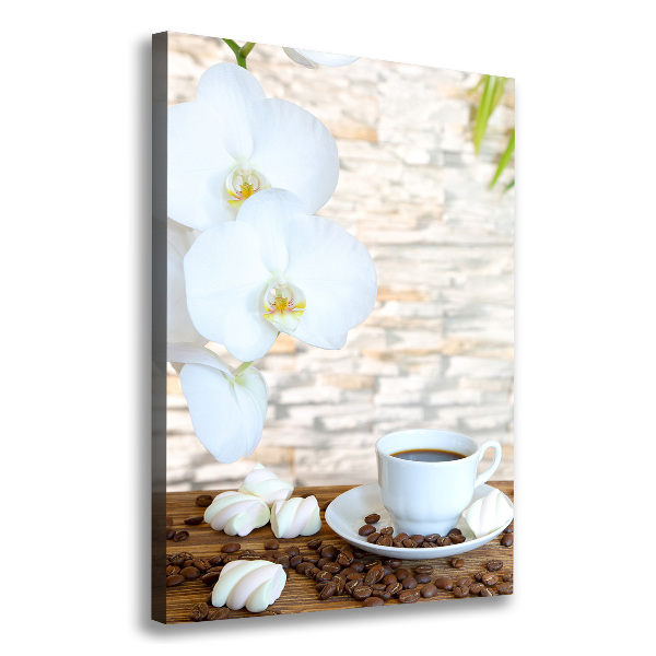 Foto auf leinwand vertikales Eine Tasse Kaffee