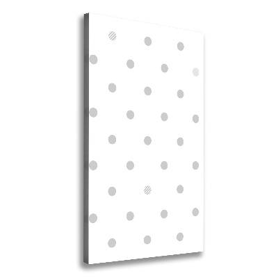 Foto leinwand vertikales Punkte und Herzen