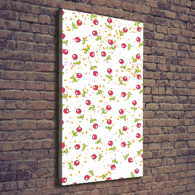 Wandbild vertikales Kirschen