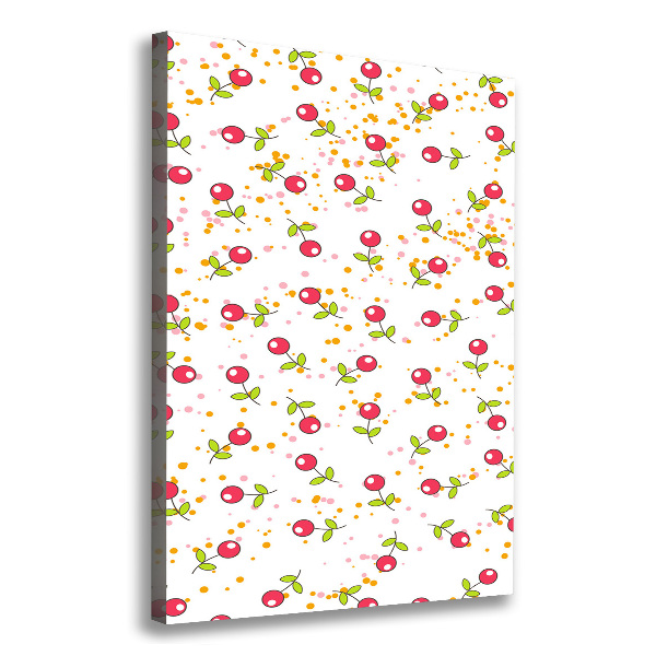 Wandbild vertikales Kirschen