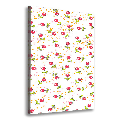 Wandbild vertikales Kirschen