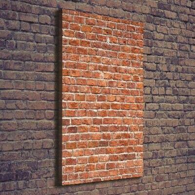 Foto auf leinwand vertikales Ziegelmauer