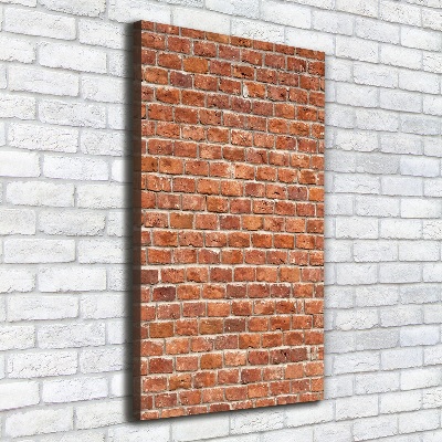 Foto auf leinwand vertikales Ziegelmauer