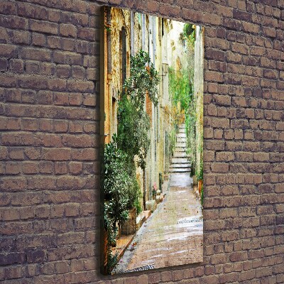 Foto leinwand vertikales Italienische Straßen