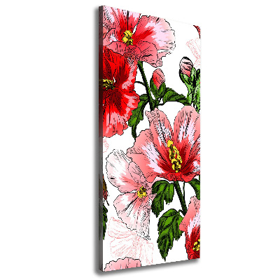 Foto leinwand vertikales Hibiskus